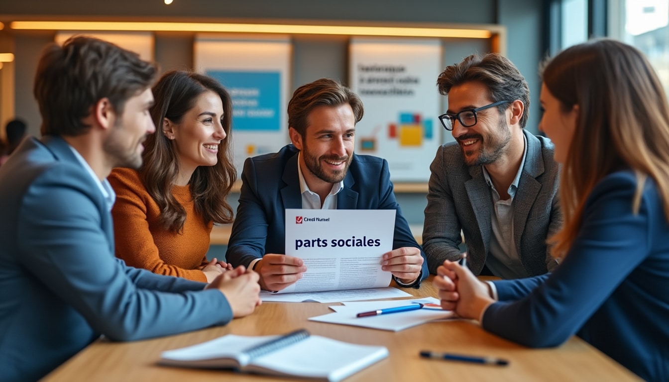 Illustration: Comprendre le rôle des parts sociales dans une banque mutualiste comme le Crédit Mutuel
